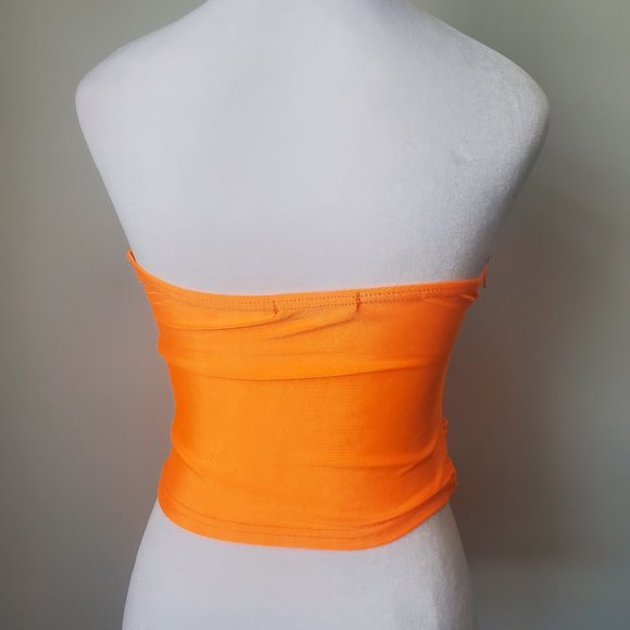 Cute Bandeau Tube Top Twisted Front Multi Colour Resortwear Beachy Poolside - Picture 5 of 8